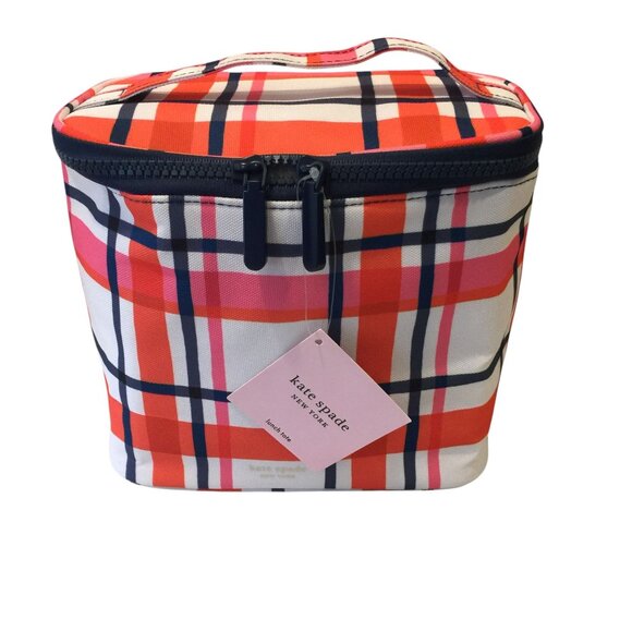 Kate Spade Spring Plaid Lunch Toto & Purse Match Concealed Spiral Notebook - Picture 4 of 9